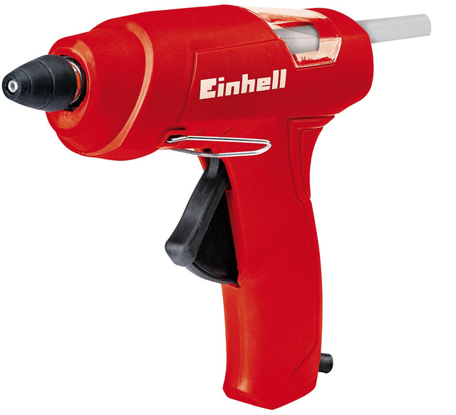 Pistol de lipit la cald Einhell TC - GG 30, alimentare mecanica, fereastra, bara de sustinere, incl. duza standard, duza plata si duza extensie, 3 batoane de lipit Einhell - scule electrice si unelte profesionale - BricoMart