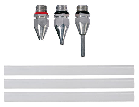 Pistol de lipit la cald Einhell TC - GG 30, alimentare mecanica, fereastra, bara de sustinere, incl. duza standard, duza plata si duza extensie, 3 batoane de lipit Einhell - scule electrice si unelte profesionale - BricoMart