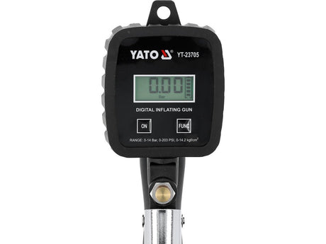 PISTOL DE UMFLAT CU MANOMETRU DIGITAL Yato YT - 23705 Yato - scule electrice si unelte profesionale - BricoMart