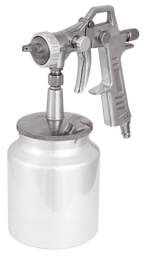 Pistol de vopsit Einhell cu rezervor de vopsea, accesoriu compresor, rezervor de 1 l, regulator cantitate vopsea, regulator jet punctual/lat, duza rotativa, incl. niplu Einhell - scule electrice si unelte profesionale - BricoMart