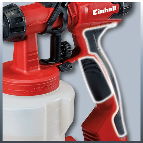 Pistol de vopsit Einhell TC - SY 700 S (700 W, semi - stationar, pentru suprafete de lucru medii spre mari, lacuri si glazuri Einhell - scule electrice si unelte profesionale - BricoMart