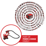 Pistol de vopsit pe acumulator Einhell TE - SY 18/90 Li - Solo Power X - Change (18 V, debit 1000 ml/min, recipient 1200 ml, raport aer/vopsea reglabil, incl. accesorii, fara acumulator Einhell - scule electrice si unelte profesionale - BricoMart