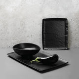 Platou din melamină Rock, negru, GN 1/3, 176x325mm Fine Dine