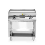 Plita gratar pe gaz 700, HENDI, Kitchen Line, 2 zone de incalzire, fiecare cu 3 arzatoare, putere totala 10kW, 10kW, 800x700x(H)900mm