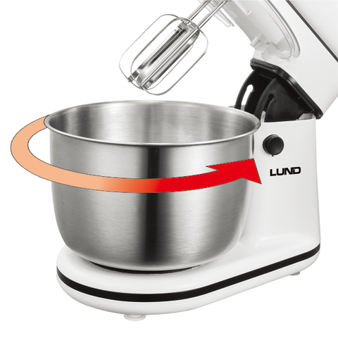 MIXER DE MÂNĂ CU BOL DIN OȚEL INOXIDABIL Lund 67791 , 500W , 3 L , Turbo , 700 W , sistem de răcire eficient