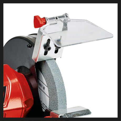 Polizor de banc cu disc dublu Einhell TC - BG 150 (150 W, pentru reparatii minore si majore, ajustari de forma si slefuire/rectificare initiala, disc de slefuit/rectificare grosier si fin K36/K60 Einhell - scule electrice si unelte profesionale - BricoMart