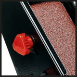 Polizor si slefuitor cu banda verticala Einhell TC - US 350, 350 W, functie banda abraziva si disc abraziv, capac de protectie, fereastra de protectie impotriva scanteilor, disc abraziv grosier + banda abraziva/slefuitoare Einhell - scule electrice si unelte profesionale - BricoMart