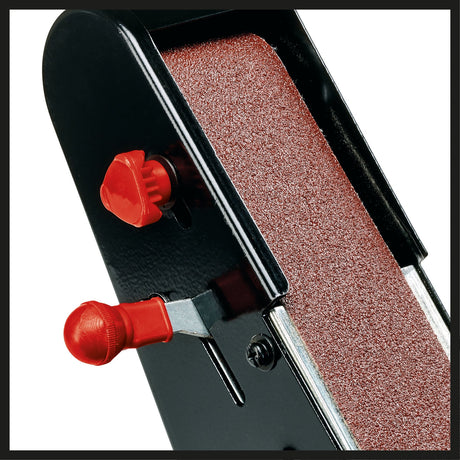 Polizor si slefuitor cu banda verticala Einhell TC - US 350, 350 W, functie banda abraziva si disc abraziv, capac de protectie, fereastra de protectie impotriva scanteilor, disc abraziv grosier + banda abraziva/slefuitoare Einhell - scule electrice si unelte profesionale - BricoMart