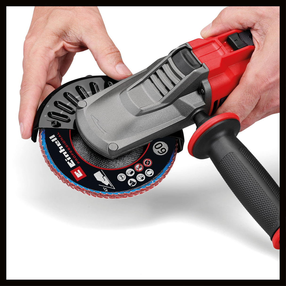 Polizor unghiular cu cap plat fara fir Einhell Professional TP - AG 18/125 F Li BL - Solo Power X - Change (18 V, 700 W, disc 125 mm, adancime de taiere 33 mm, fara perii, cu accesorii, fara acumulator) Einhell - scule electrice si unelte profesionale - BricoMart