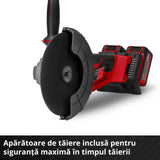 Polizor unghiular pe acumulator Einhell Professional AXXIO 36/230 Q Power X - Change, 36 V, 2200 W, adancime maxima de taiere 70 mm, 6.600 rpm, motor fara perii, livrat fara acumulator, incarcator si disc de taiere Einhell - scule electrice si unelte profesionale - BricoMart