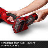 Polizor unghiular pe acumulator Einhell Professional AXXIO 36/230 Q Power X - Change, 36 V, 2200 W, adancime maxima de taiere 70 mm, 6.600 rpm, motor fara perii, livrat fara acumulator, incarcator si disc de taiere Einhell - scule electrice si unelte profesionale - BricoMart