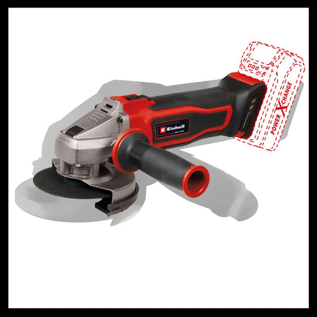 Polizor unghiular pe acumulator Einhell TE - AG 18/115 Q Li - Solo Power X - Change , 18 V, diametru de taiere 115 mm, adancime de taiere 28 mm, piulita Quick Fix, fara disc de taiere sau acumulator Einhell - scule electrice si unelte profesionale - BricoMart