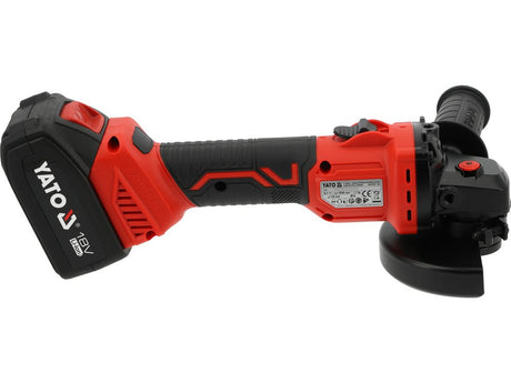 Polizor unghiular YATO YT-828251, 18 V, 125 mm, 1 x 4 Ah - imagine 3