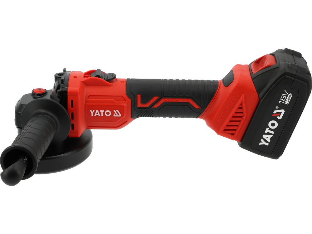 Polizor unghiular YATO YT-828252, 18 V, 125 mm, 2 x 4 Ah - imagine 2