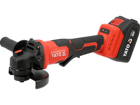 Polizor unghiular YATO YT-828255, 18 V, 2 x 4 Ah