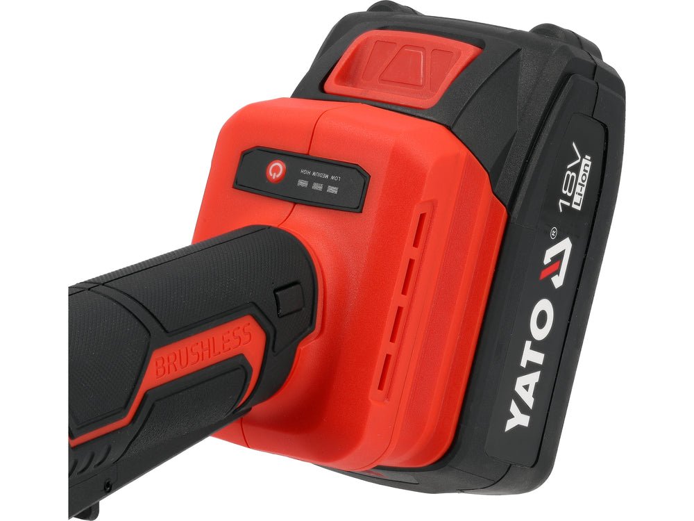 Polizor unghiular YATO YT-828255, 18 V, 2 x 4 Ah - imagine 7