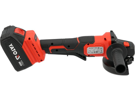 Polizor unghiular YATO YT-828255, 18 V, 2 x 4 Ah - imagine 3