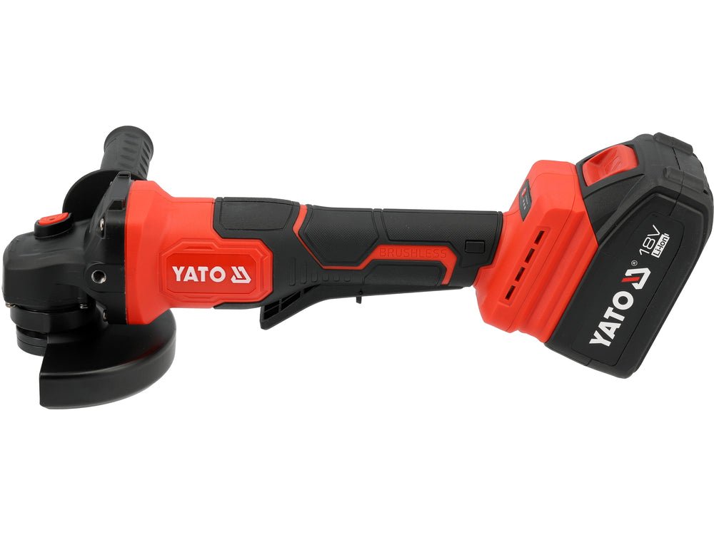 Polizor unghiular YATO YT-828255, 18 V, 2 x 4 Ah - imagine 2