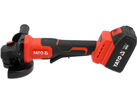 Polizor unghiular YATO YT-828255, 18 V, 2 x 4 Ah - imagine 2