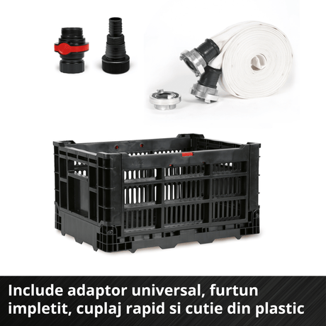 Pompa submersibila apa murdara Einhell Flutset GE - DP 7535 N LL ECO - inaltime max. 9 m, cablu 10 m, maner transport, 750 W BricoMart - scule electrice si unelte profesionale - BricoMart