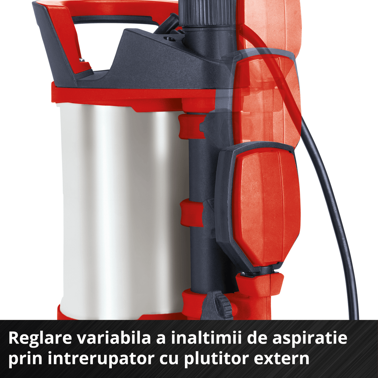Pompa submersibila apa murdara Einhell Flutset GE - DP 7535 N LL ECO - inaltime max. 9 m, cablu 10 m, maner transport, 750 W BricoMart - scule electrice si unelte profesionale - BricoMart