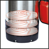 Pompa submersibila de presiune Einhell GC - PP 900 N, 900 W, debit maxim 6.000 l/h, adancime maxima de imersie 7 m, carcasa din otel inoxidabil, plutitor Einhell - scule electrice si unelte profesionale - BricoMart