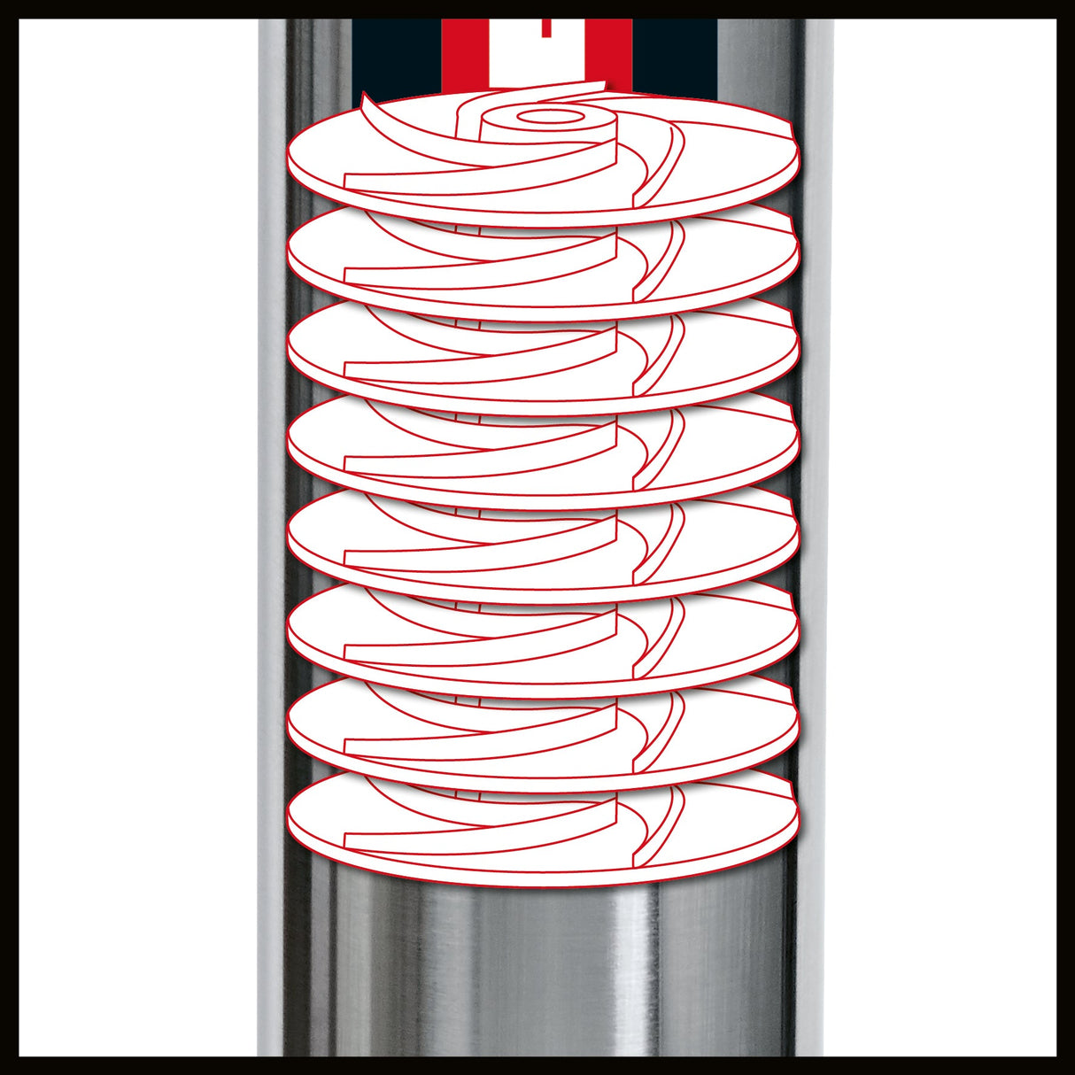 Pompa sumersibila de adancime Einhell GE - DW 1155 NA, 1100 W, pana la 6000 l/h, inaltime maxima de refulare 55 m, diametru pompa 98 mm, cablu de retea 22 m, functie automata Einhell - scule electrice si unelte profesionale - BricoMart