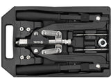 PRESĂ PENTRU NITUIT PROFESIONALA 2 ÎN 1 YATO YT - 36088 , nituri: 3,2, 4, 4,8, 6, 6,4 mm , piulițe nituibile: M4, M5, M6, M8, M10 YATO - scule electrice si unelte profesionale - BricoMart