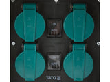 Priza de gradina imitatie piatra YATO YT-81271, IP44, 4 x 230 V mod auto/manual - imagine 4