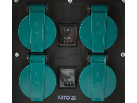 Priza de gradina imitatie piatra YATO YT-81271, IP44, 4 x 230 V mod auto/manual - imagine 4