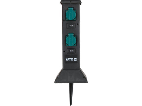 Priza de gradina stalp pp YATO YT-81274, IP44, 4 x 230 V - imagine 4