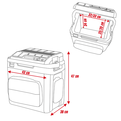 Racitor cu acumulator Einhell TE - COL 18/27 Li - Solo - indicator LED, 18 V, 12 V si 230 V, cablu auto 190 cm BricoMart - scule electrice si unelte profesionale - BricoMart
