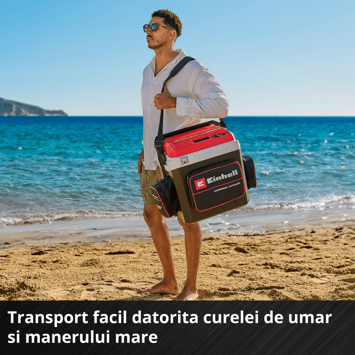Racitor cu acumulator Einhell TE - COL 18/27 Li - Solo - indicator LED, 18 V, 12 V si 230 V, cablu auto 190 cm BricoMart - scule electrice si unelte profesionale - BricoMart