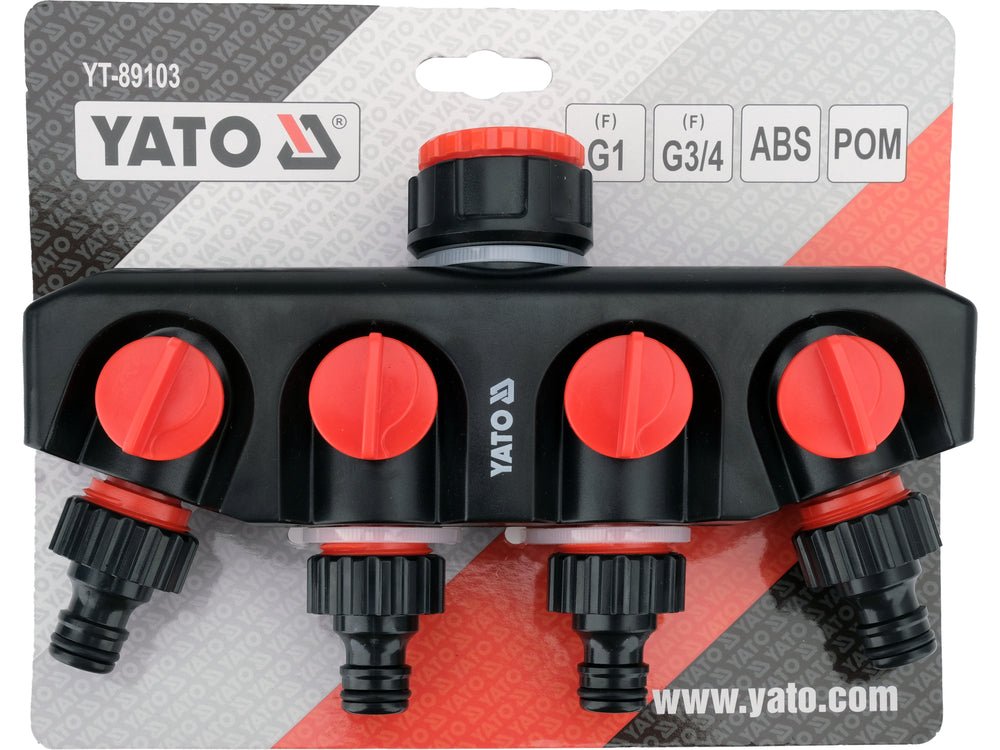 RACORD ROBINET CU 4 IEȘIRI 3/4" - 1" Yato YT - 89103 Yato - scule electrice si unelte profesionale - BricoMart