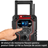 Radio fara fir Einhell TE - CR 18 Li DAB+/FM/BT - Solo - cablu 1.8 m, Softgrip, 10 W, USB BricoMart - scule electrice si unelte profesionale - BricoMart