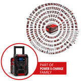 Radio fara fir Einhell TE - CR 18 Li DAB+/FM/BT - Solo - cablu 1.8 m, Softgrip, 10 W, USB BricoMart - scule electrice si unelte profesionale - BricoMart