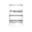 Raft depozitare din aluminiu pentru tavi GN