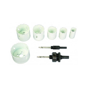 RAIDER 9Pcs/Set freze gaurire 22 - 64mm Fabricat din otel rapid cu peste 8% Cobalt Potrivit pentru gaurirea diferitelor tipuri de metale si Inox Cutie de transp Raider - scule electrice si unelte profesionale - BricoMart