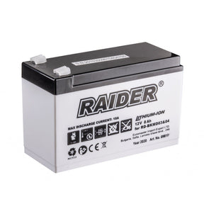 RAIDER Acumulator Li - ion 12V 8Ah pentru vermorel RD - BKMD03&04 Potrivit pentru RD - BKMD03 & RD - BKMD04 Raider - scule electrice si unelte profesionale - BricoMart