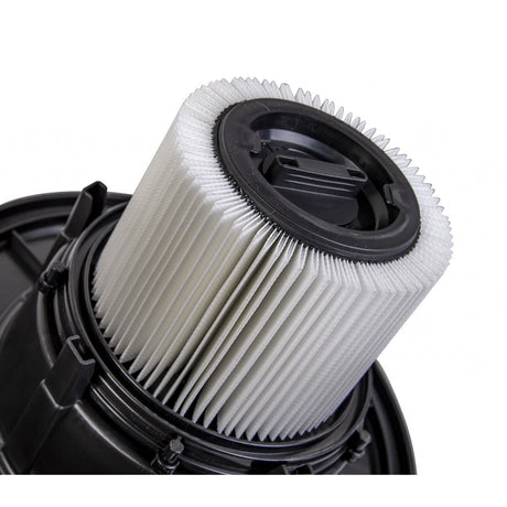 RAIDER Aspirator umed/uscat Raider 1300W 30L RD - WC04 Conteiner de INOX Priza pentru pornirea sincronizata cu alte masini electrice Filtru cu autocuratare Construit pe roti Raider - scule electrice si unelte profesionale - BricoMart
