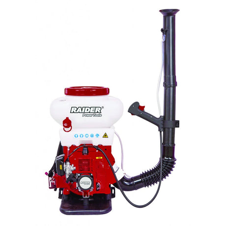 RAIDER Atomizor cu motor pe benzina 3 cp 14L pompa booster RD - KMD02 Pornire manuala Cu pompa booster pentru stropirea pomilor cu coroana inalta Raider - scule electrice si unelte profesionale - BricoMart
