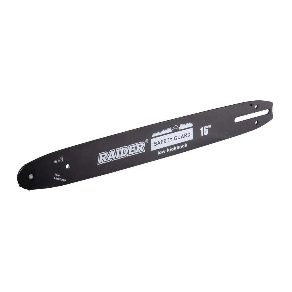 RAIDER Bară de ghidare 400mm16"SDS 3/8"(1.3mm)57 pentru RDI - BCCS33 Potrivit RDI - BCCS33 Lama Lungime: 400mm Raider - scule electrice si unelte profesionale - BricoMart