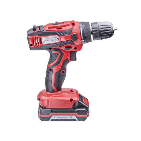 RAIDER Bormasina cu acumulator Li - ion 18V 2x1.5Ah 28Nm RD - CDL29 Mandrina rapida 2 trepte de viteza Design ergonomic Raider - scule electrice si unelte profesionale - BricoMart
