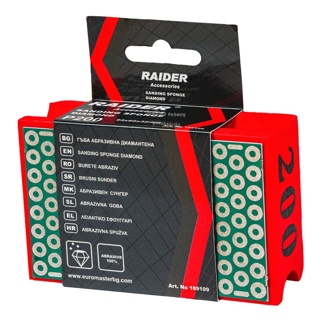RAIDER Burete abraziv 95x60x32mm Р200 Raider - scule electrice si unelte profesionale - BricoMart