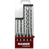 RAIDER Burghie ø5 - 10mm SDS - plus 5pcs. set Cutie de depozitare practica Raider - scule electrice si unelte profesionale - BricoMart
