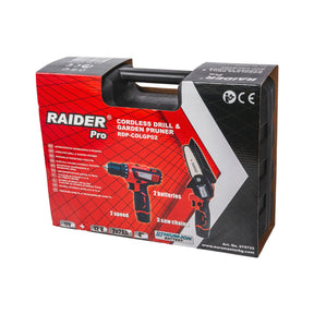 RAIDER Burghiu fără fir &Tuaca Gradina2x2Ah RDP - CDLGP02 Raider - scule electrice si unelte profesionale - BricoMart