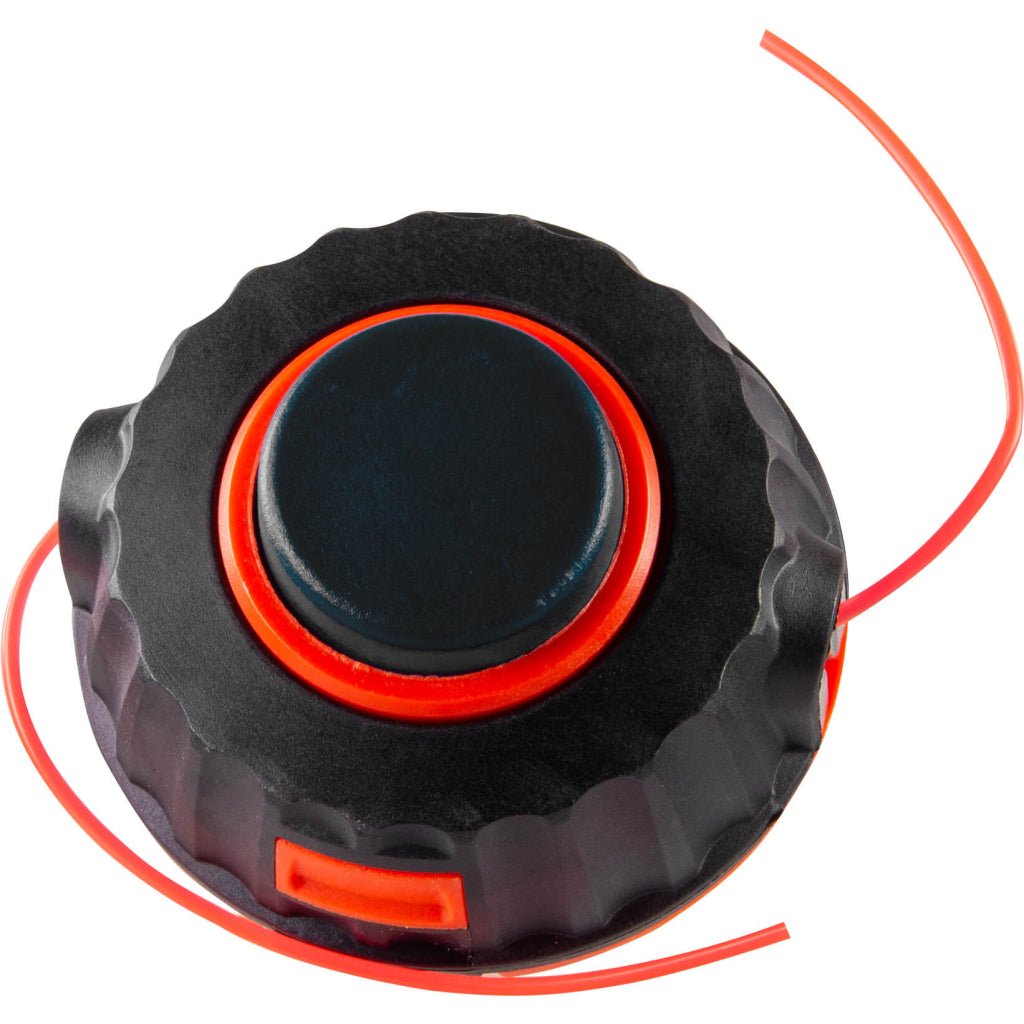 RAIDER Cap de motocoasa cu incarcare usoara M10x1.25LH negru PA RD Fabricat din poliamidă Diametrul cablului: 2,4 mm Rezistență la uzură și sarcini termice mari Lăstarii mai groși și buru Raider - scule electrice si unelte profesionale - BricoMart