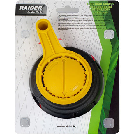 RAIDER Cap de motocoasa cu incarcare usoara + M10x1.25LH PA RD O modalitate mai rapidă de a înfășura firul Securitate mai mare și acces facil la fir în cazi de reglare sau înlocuire P Raider - scule electrice si unelte profesionale - BricoMart