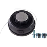 RAIDER Cap de motocoasa cu incarcare usoara universal negru metal P Fabricat din poliamidă Diametrul cablului: 2,4 mm Rezistență la uzură și sarcini termice mari Lăstarii mai groși și buru Raider - scule electrice si unelte profesionale - BricoMart