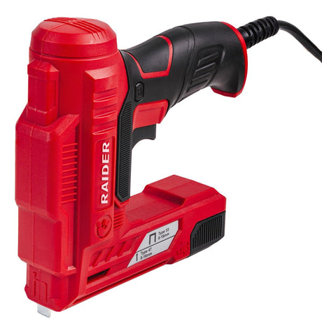 RAIDER Capsator electric RD - ES15 Type 53&47 8 - 16x11.4x0.7mm Potrivit pentru lucru cu capse si cuie Maner ergonomic Raider - scule electrice si unelte profesionale - BricoMart